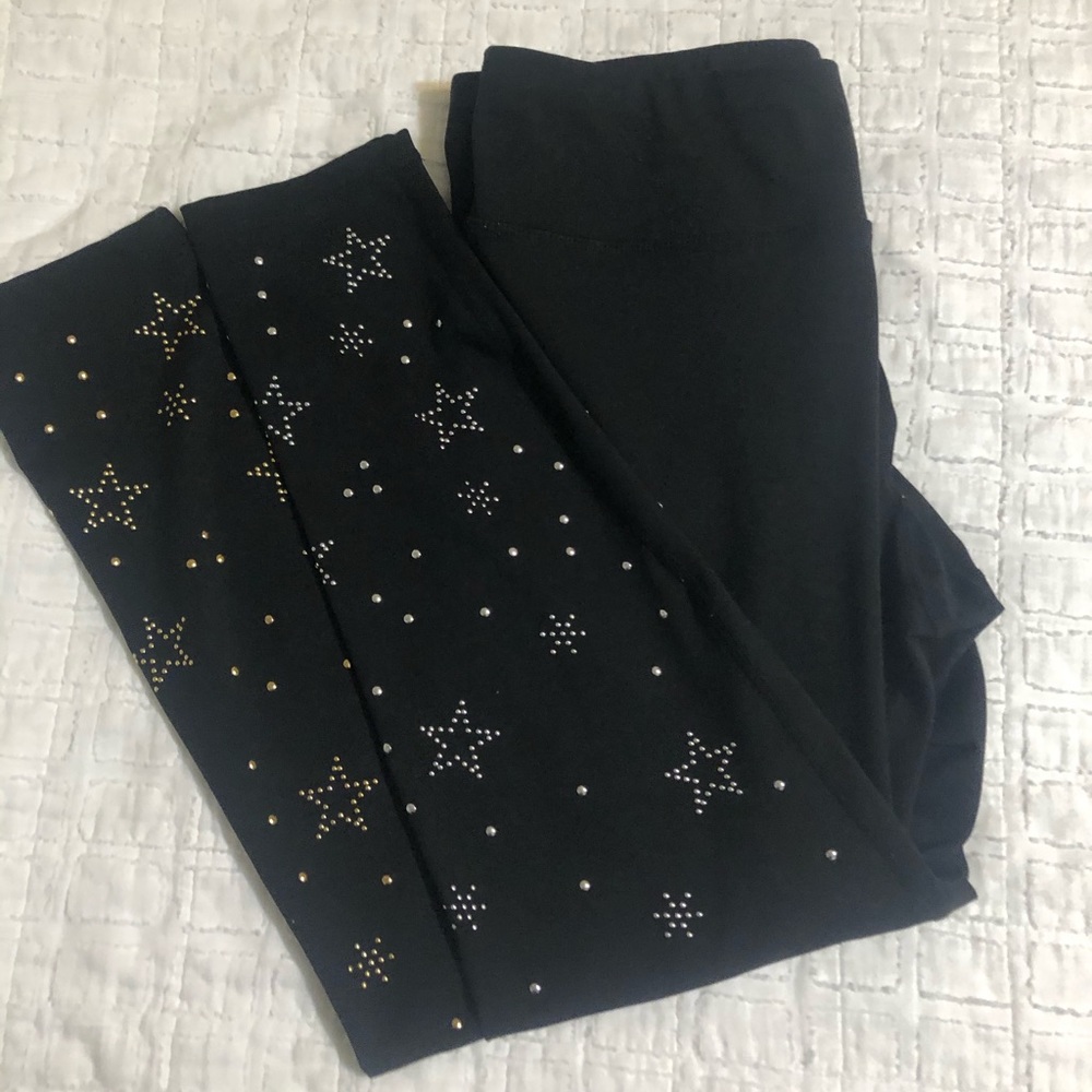 Betsey Johnson Star Leggings L